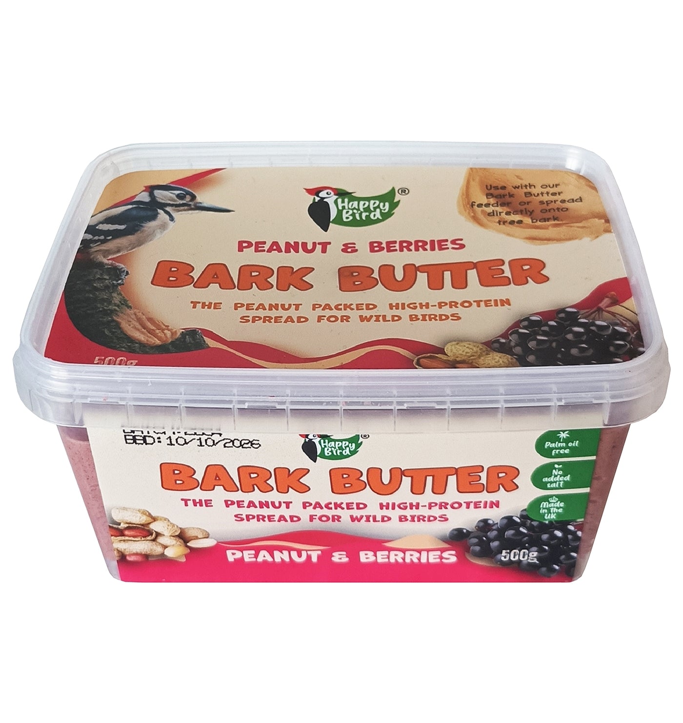 Happy Bird - Bark Butter (Peanut & Berries) 500g - Buy Online SPR Centre UK