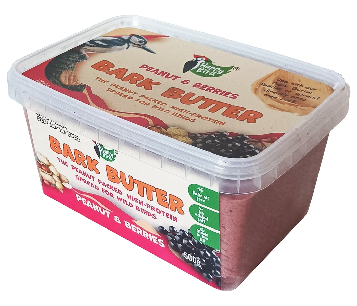 Happy Bird - Bark Butter (Peanut & Berries) 500g - Buy Online SPR Centre UK