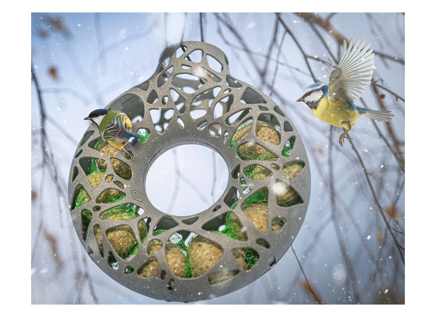 Singing Friend - 'Hello Yara' Fat Ball Feeder - 100% Recycled - Buy Online SPR Centre UK