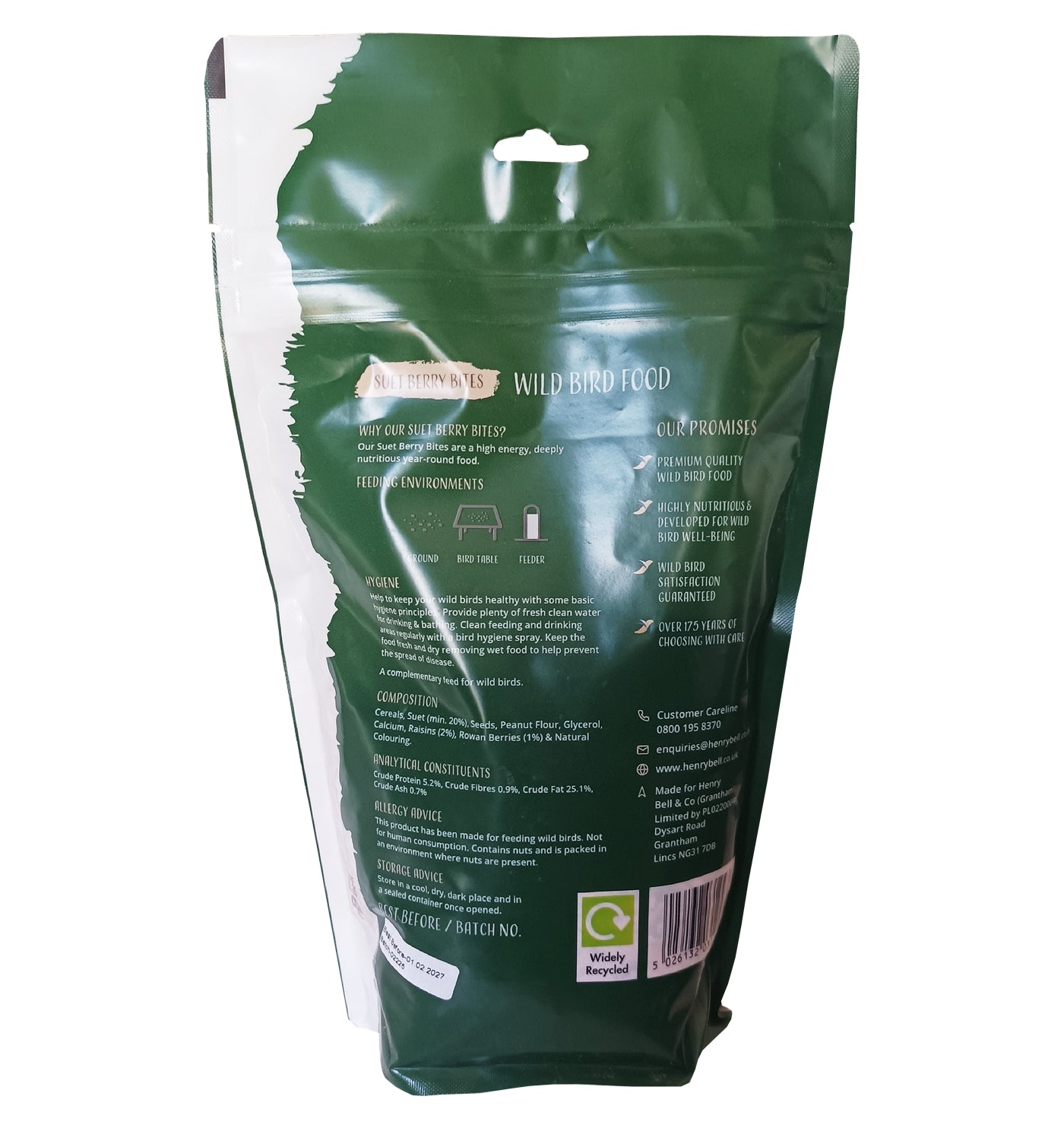 Henry Bell - Suet Berry Bites - Buy Online SPR Centre UK