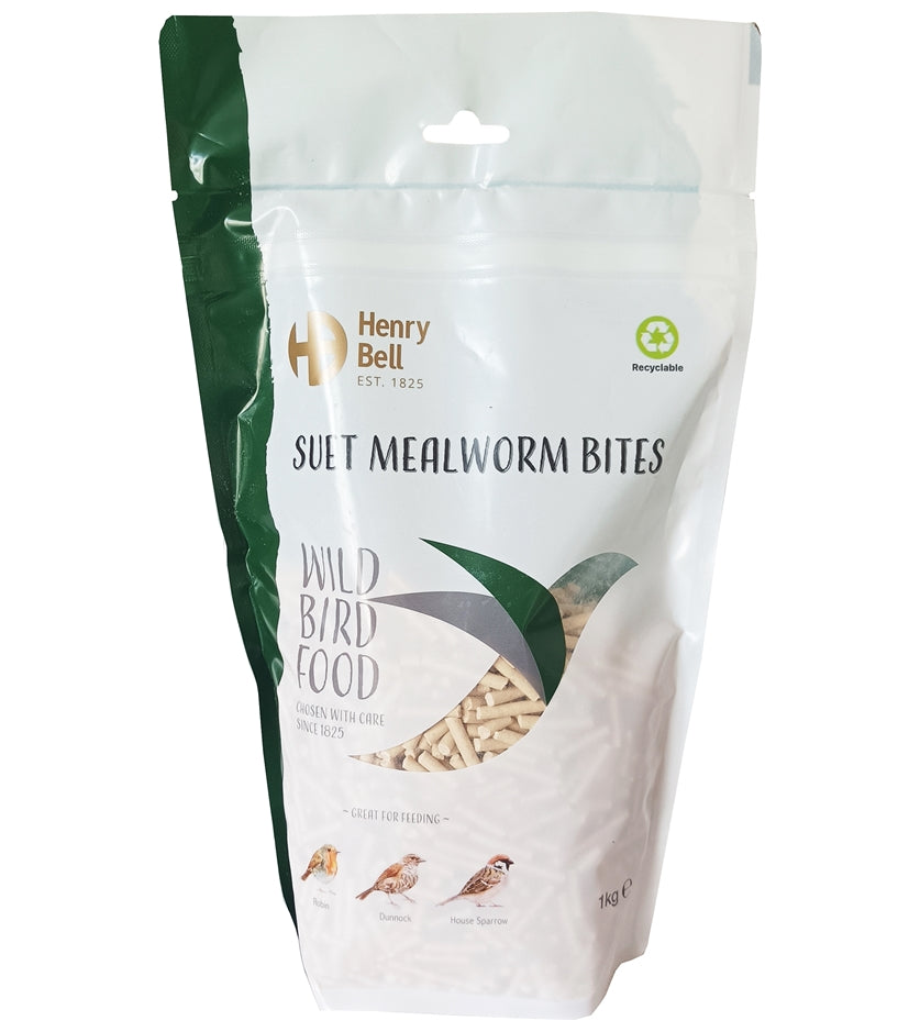 Henry Bell - Suet Mealworm Bites - Buy Online SPR Centre UK