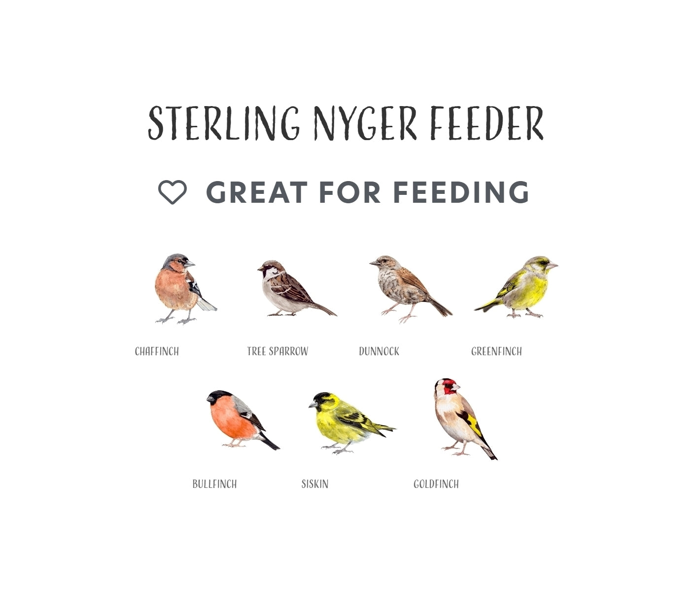 Henry Bell - Sterling Nyger Seed Feeder - Buy Online SPR Centre UK