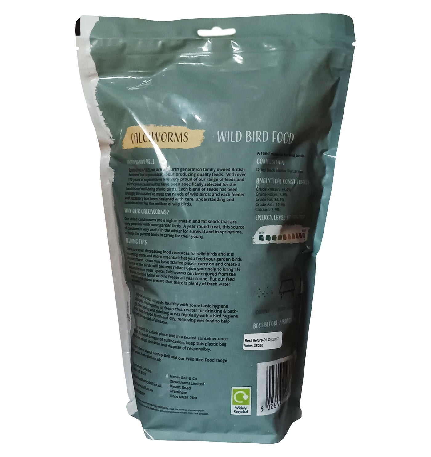 Henry Bell Calciworms 500g | Wild Bird Care - Buy Online SPR Centre UK