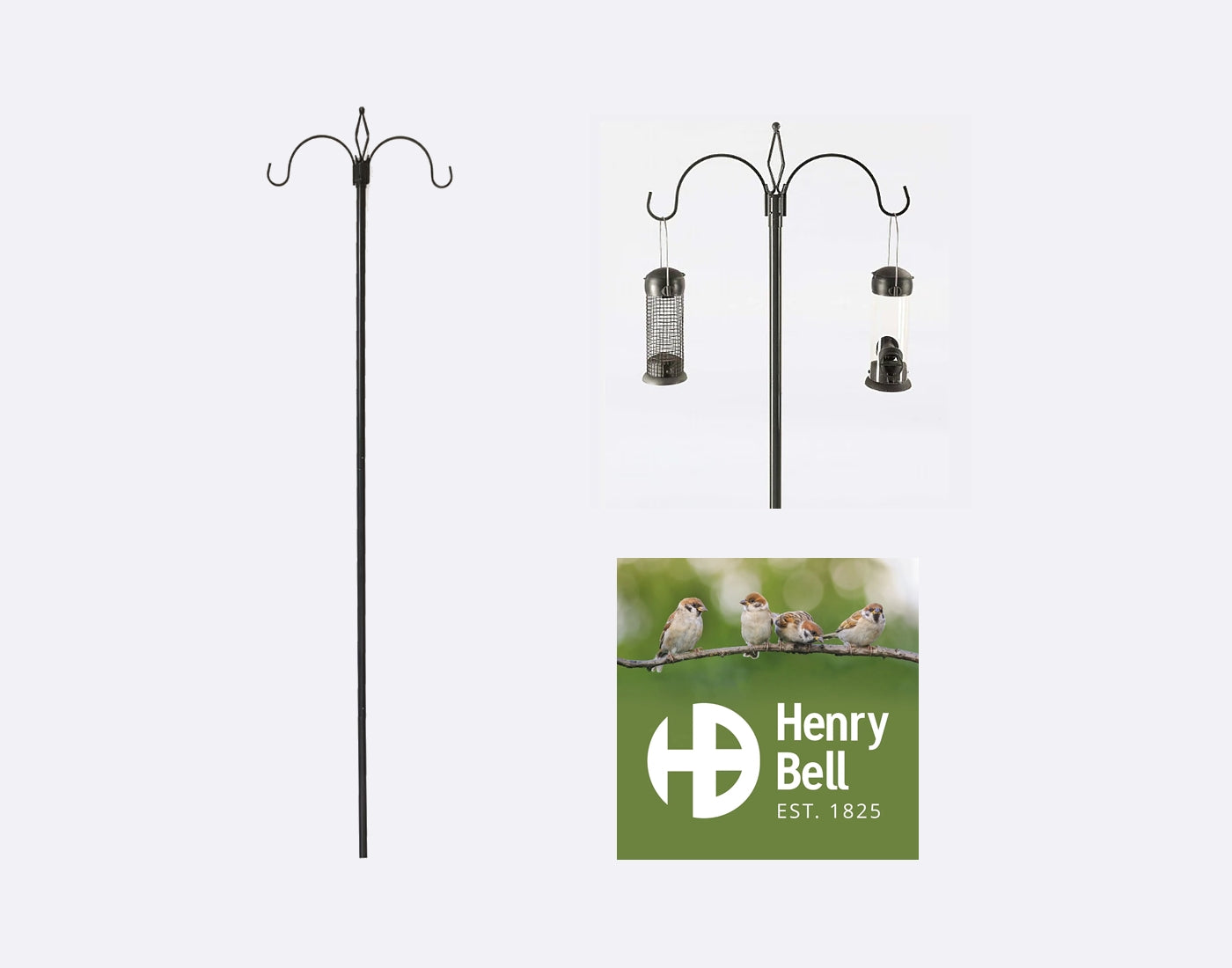 Henry Bell - Two Arm Bird Feeding Station - Buy Online SPR Centre UK