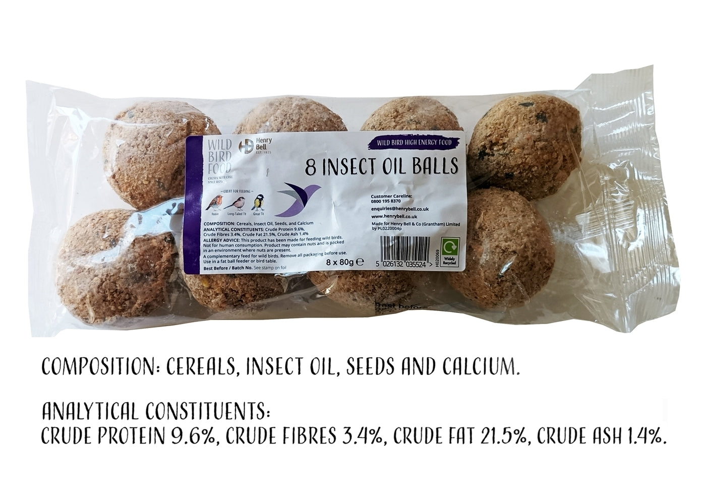 Henry Bell - Insect Oil Balls (Pack of 8) - Buy Online SPR Centre UK