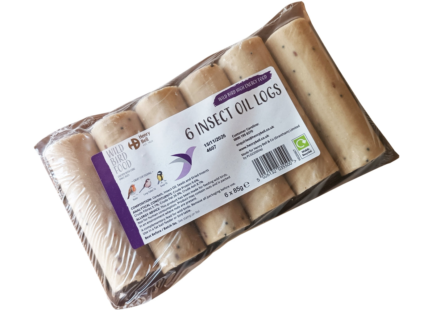 Henry Bell - Insect Oil Logs (Pack of 6) - Buy Online SPR Centre UK