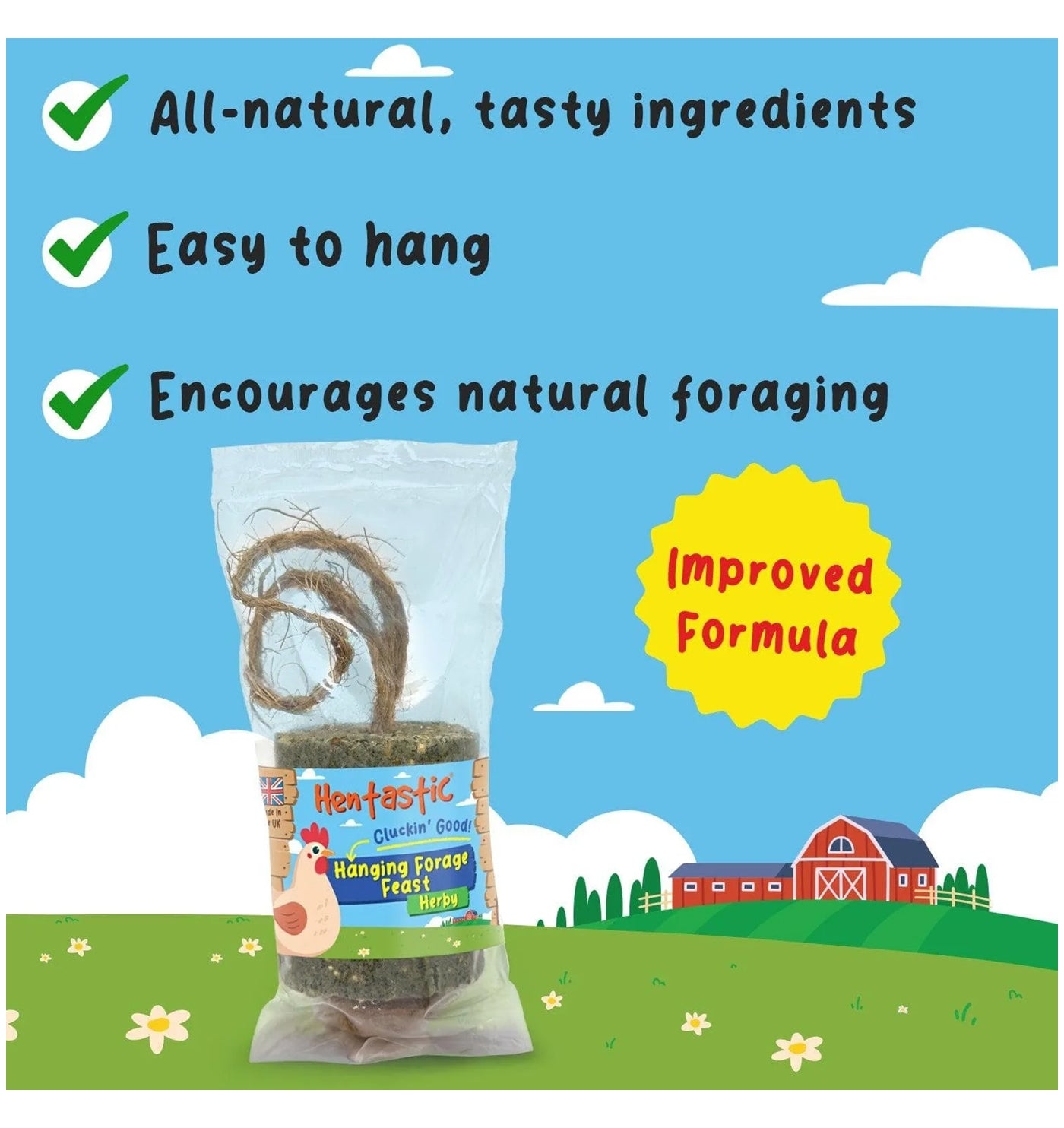 Hentastic - Hanging Forage Feast (Herby) - Buy Online SPR Centre UK