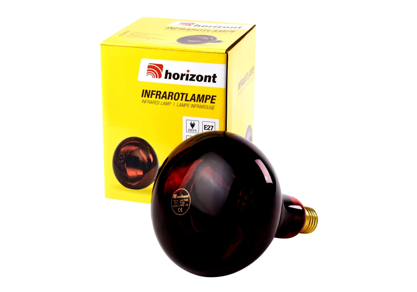Horizont - Infra-Red Heat Bulb (Ruby Red) 250W - Buy Online SPR Centre UK