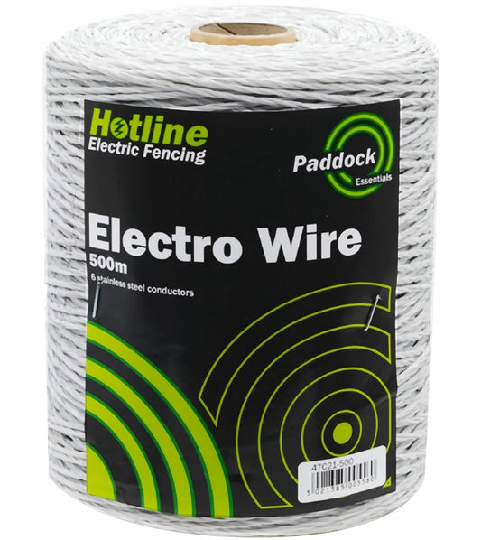 Hotline Paddock Essentials - 6 Strand Electro Wire 500m - Buy Online SPR Centre UK