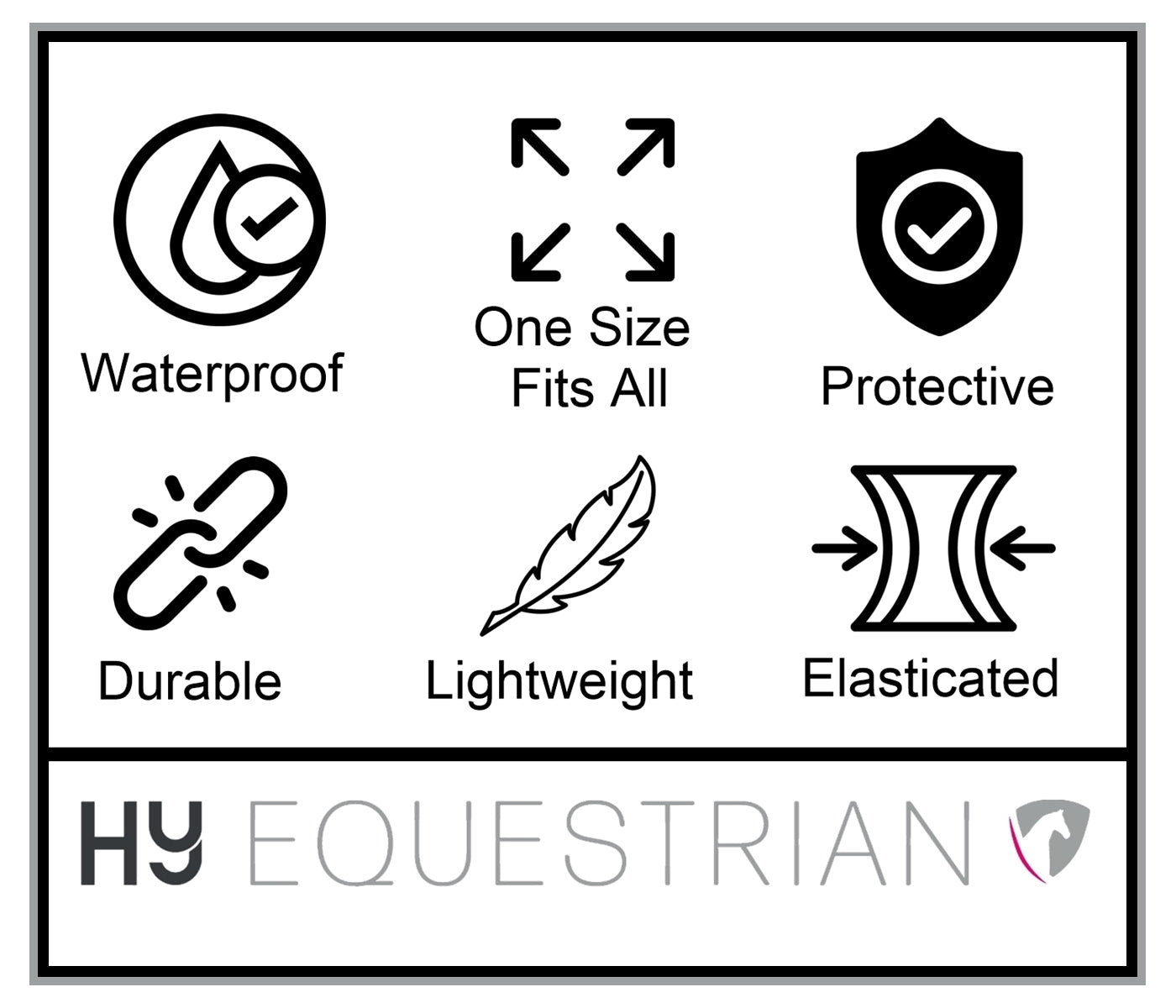 Hy Equestrian - Waterproof Saddle Cover (Black) - Buy Online SPR Centre UK