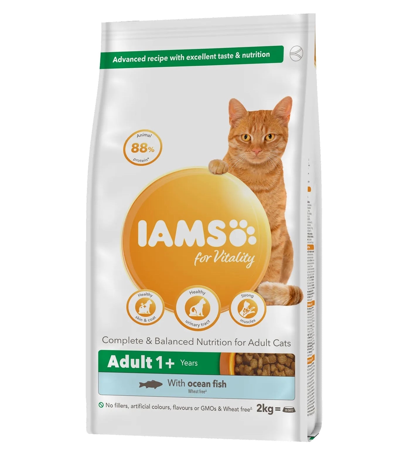 IAMS For Vitality Adult Cat Food with Ocean Fish 2kg SPR Centre