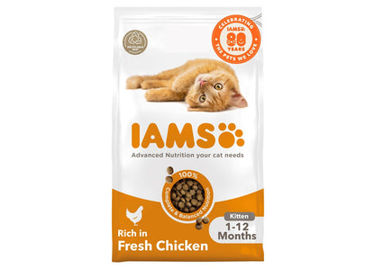 IAMS For Vitality - Kitten Food with Fresh Chicken 2kg - Buy Online SPR Centre UK