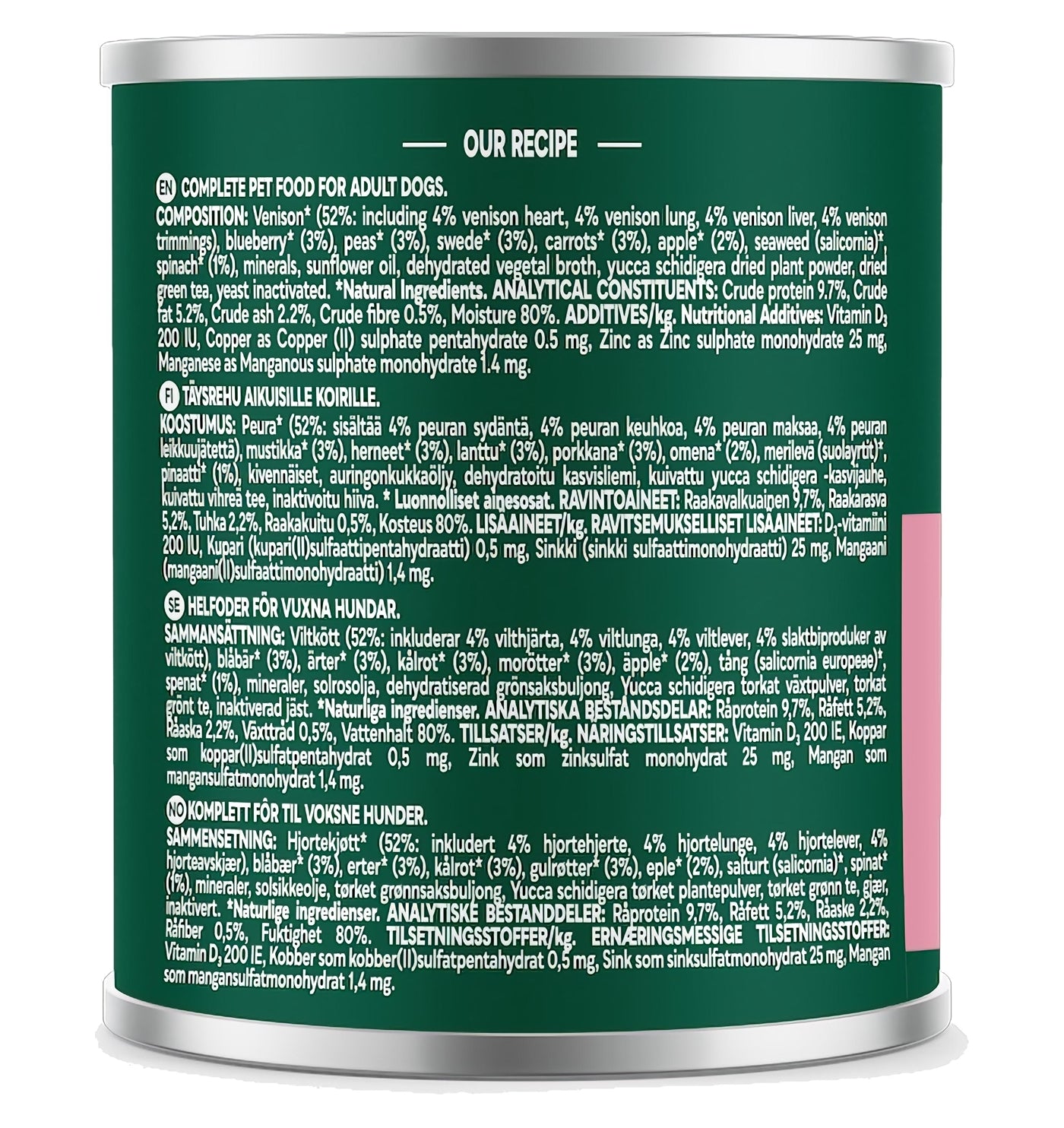Natures Menu - Country Hunter Wild Venison with Superfoods - 600g
