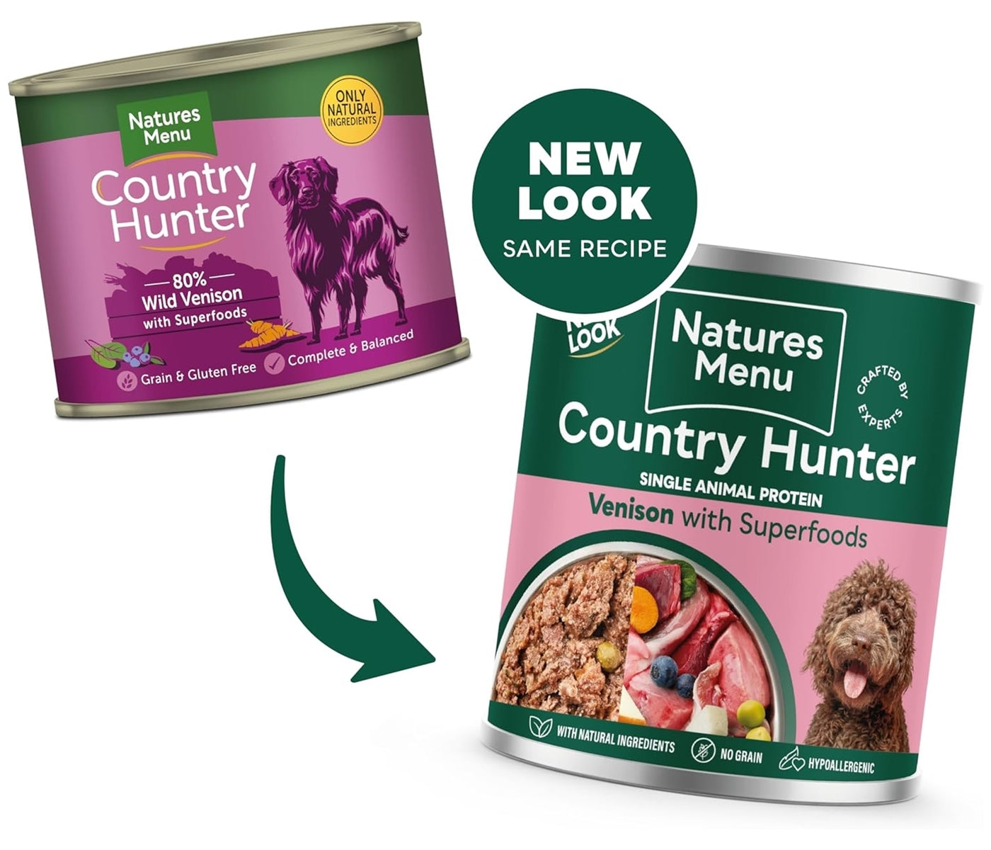 Natures Menu - Country Hunter Wild Venison with Superfoods - 600g