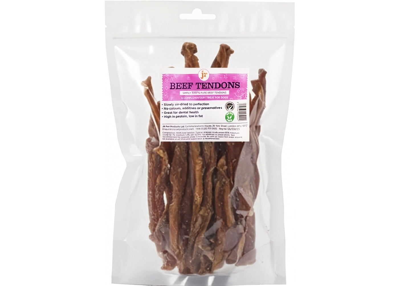 JR Pet Products - Beef Tendons 250g - Buy Online SPR Centre UK