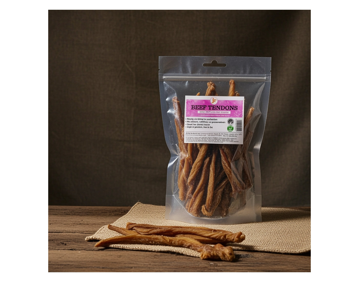 JR Pet Products - Beef Tendons 250g - Buy Online SPR Centre UK