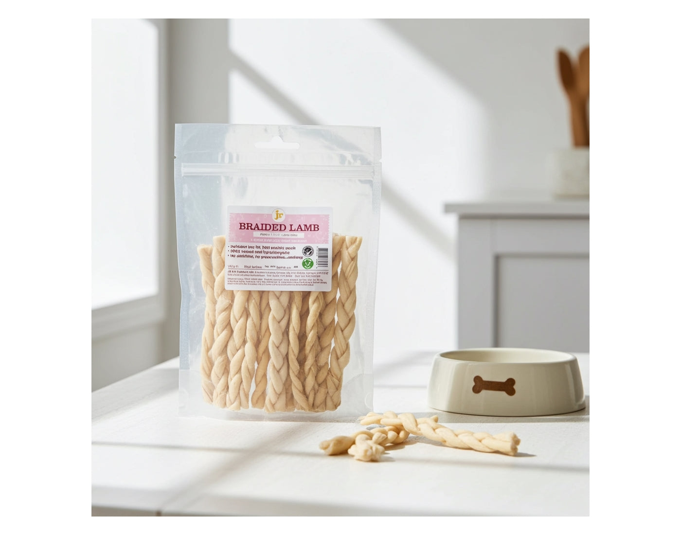 JR Pet Products - Braided Lamb 100g - Buy Online SPR Centre UK