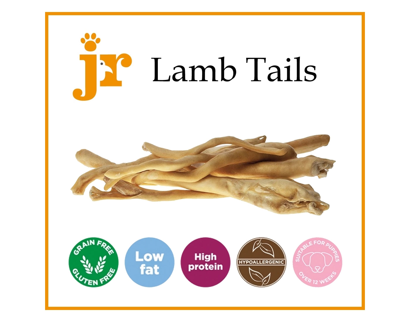 JR Pet Products - Lamb Tails 250g - Buy Online SPR Centre UK