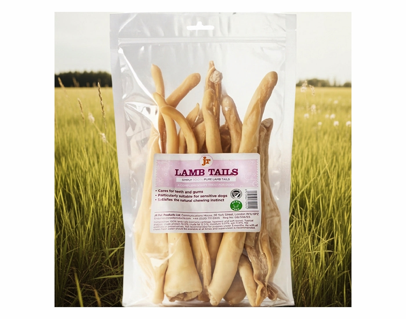 JR Pet Products - Lamb Tails 250g - Buy Online SPR Centre UK