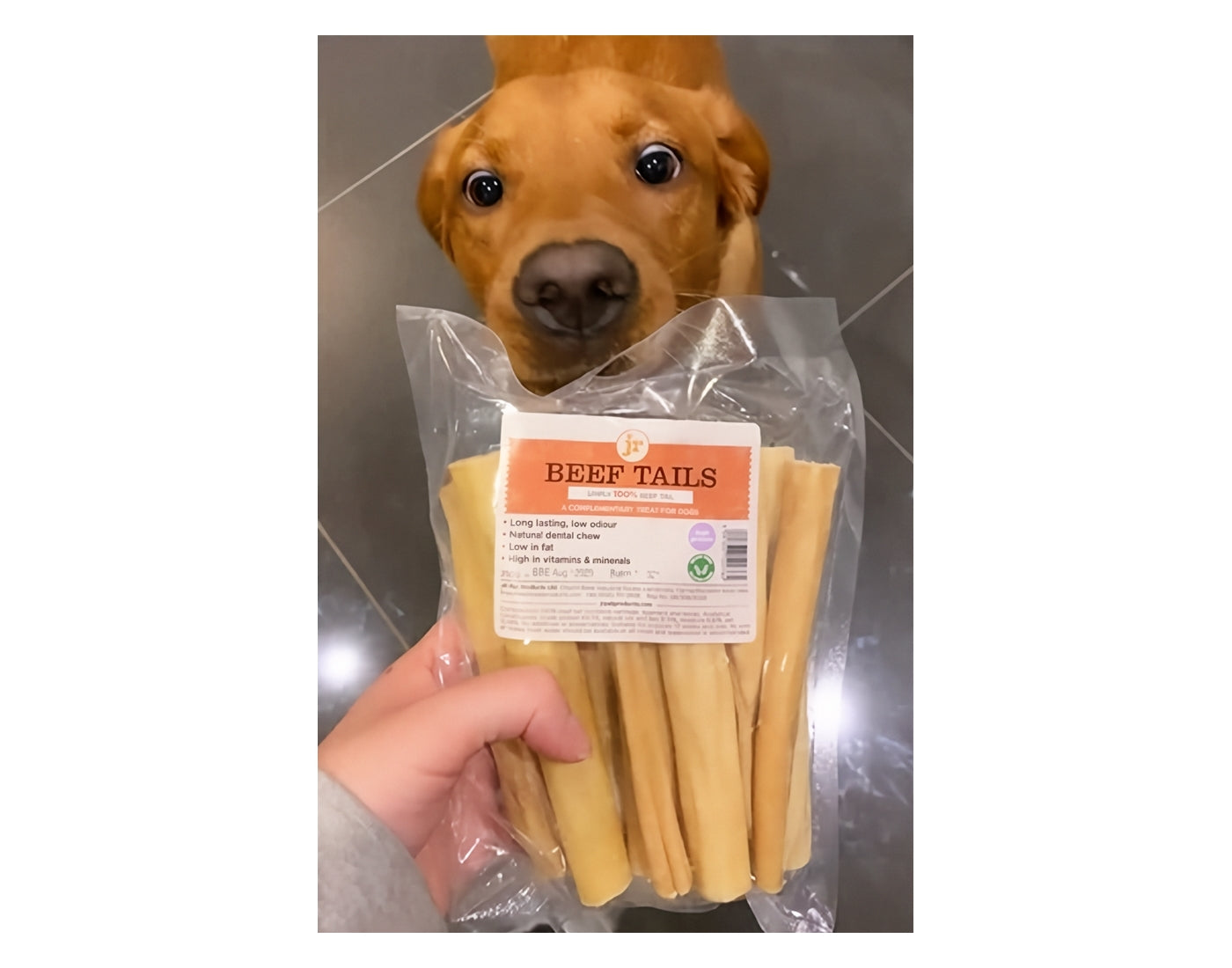 JR Pet Products - Beef Tails 250g - Buy Online SPR Centre UK