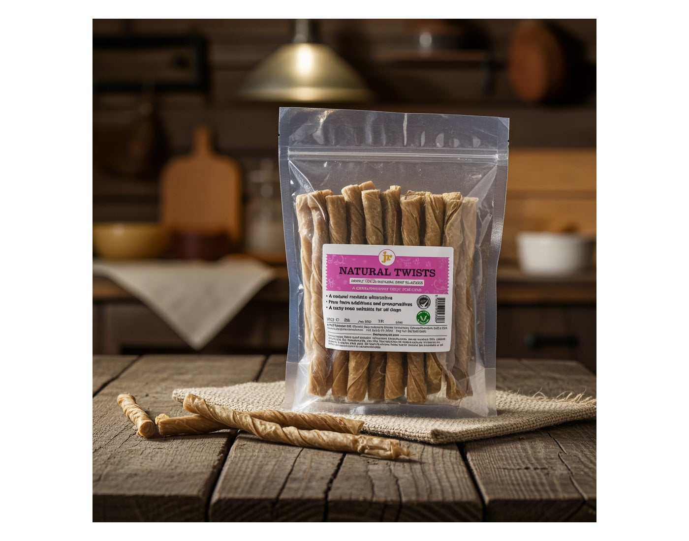 JR Pet Products - Natural Twists (Beef) 100g - Buy Online SPR Centre UK