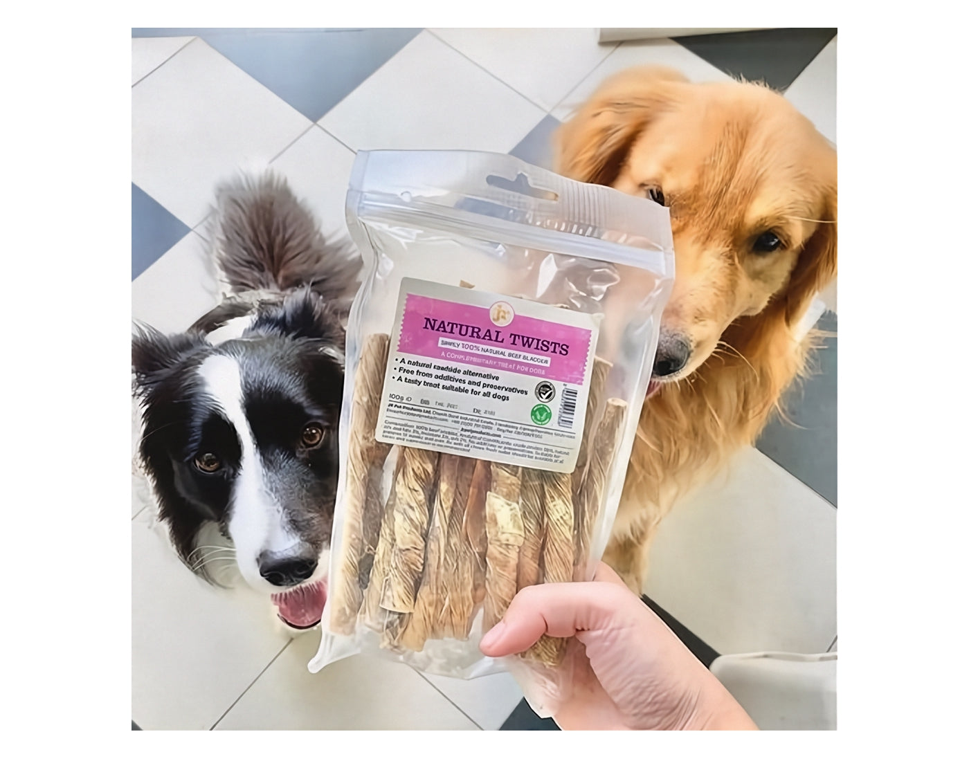 JR Pet Products - Natural Twists (Beef) 100g - Buy Online SPR Centre UK