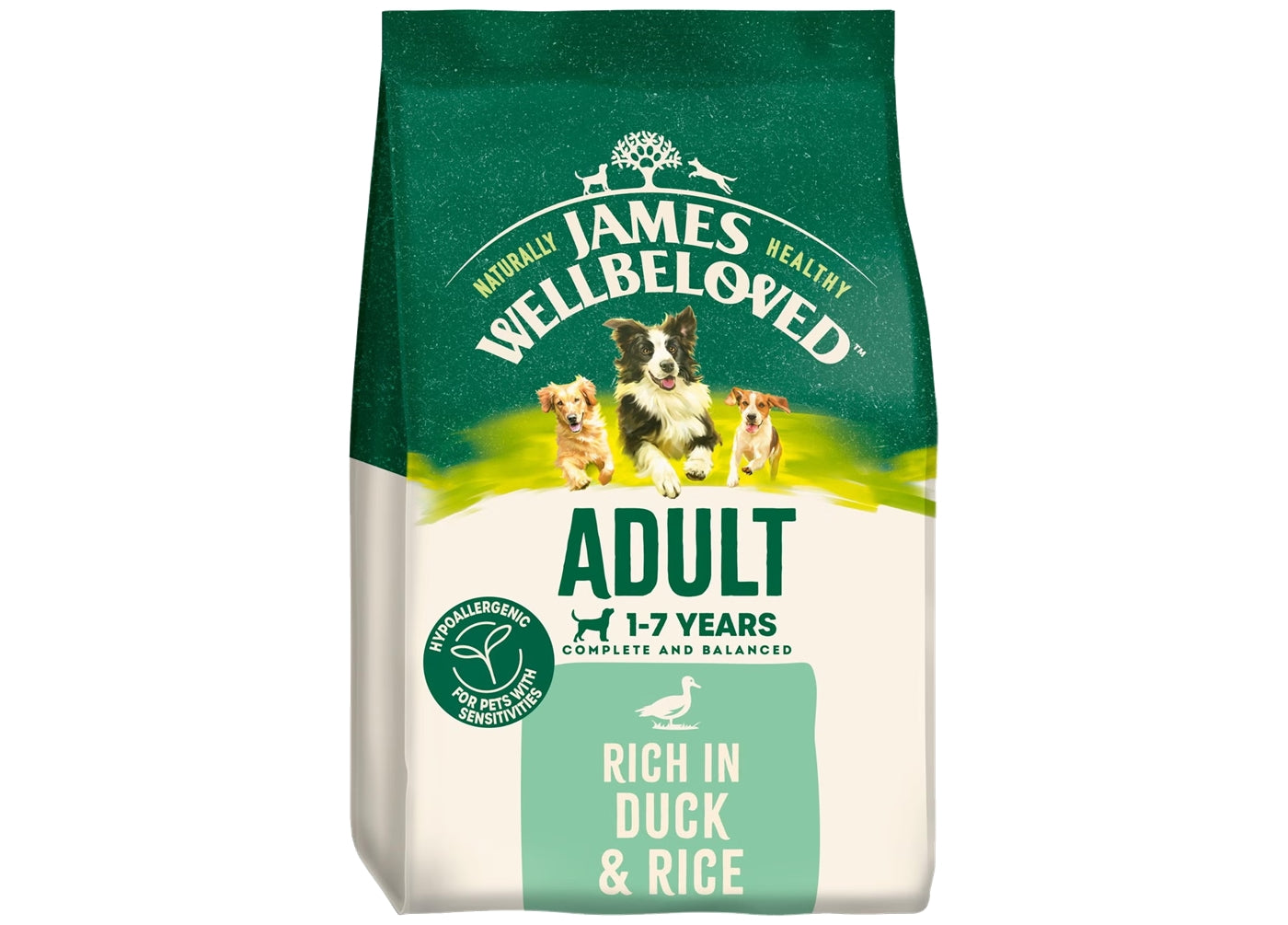James Wellbeloved Adult Dog Food - Duck & Rice 2kg - Buy Online SPR Centre UK