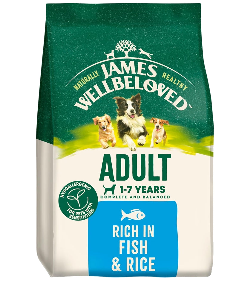 James Wellbeloved Adult Dog Food - Fish & Rice 2kg - Buy Online SPR Centre UK
