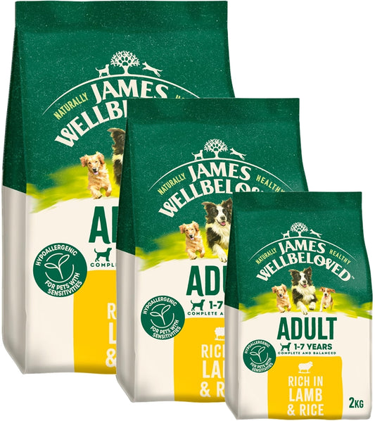 James Wellbeloved Adult Dog Food - Lamb & Rice - Buy Online SPR Centre UK