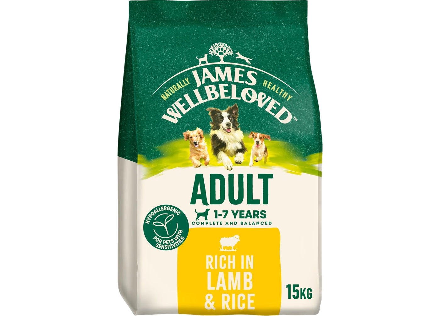 James Wellbeloved Adult Dog Food - Lamb & Rice - Buy Online SPR Centre UK