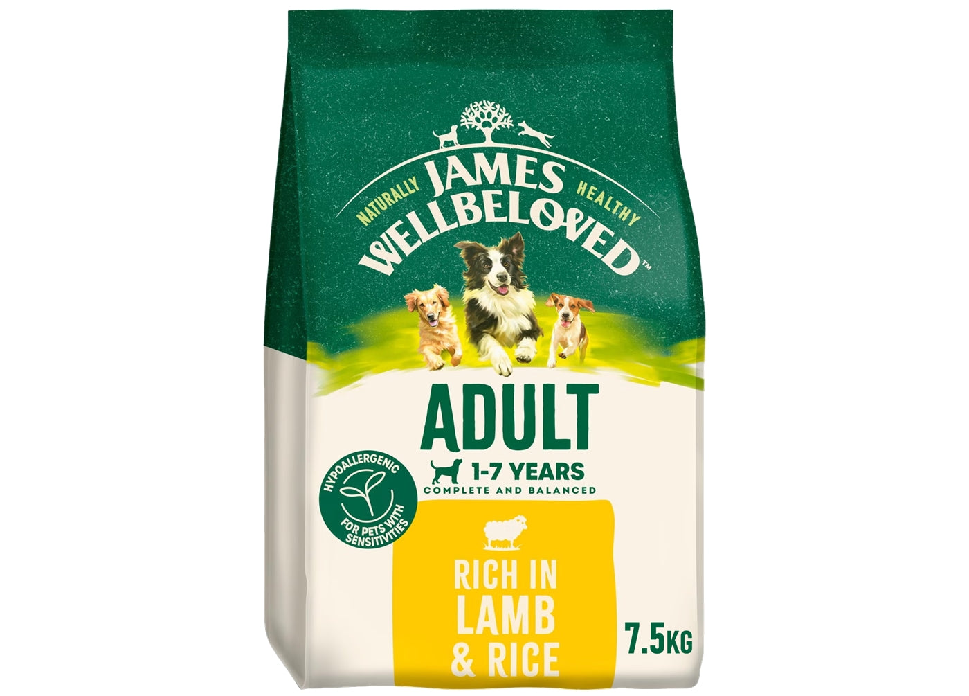 James Wellbeloved Adult Dog Food - Lamb & Rice - Buy Online SPR Centre UK