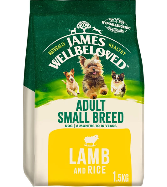 James Wellbeloved - Adult Small Breed Dog Food - Lamb & Rice - Buy Online SPR Centre UK