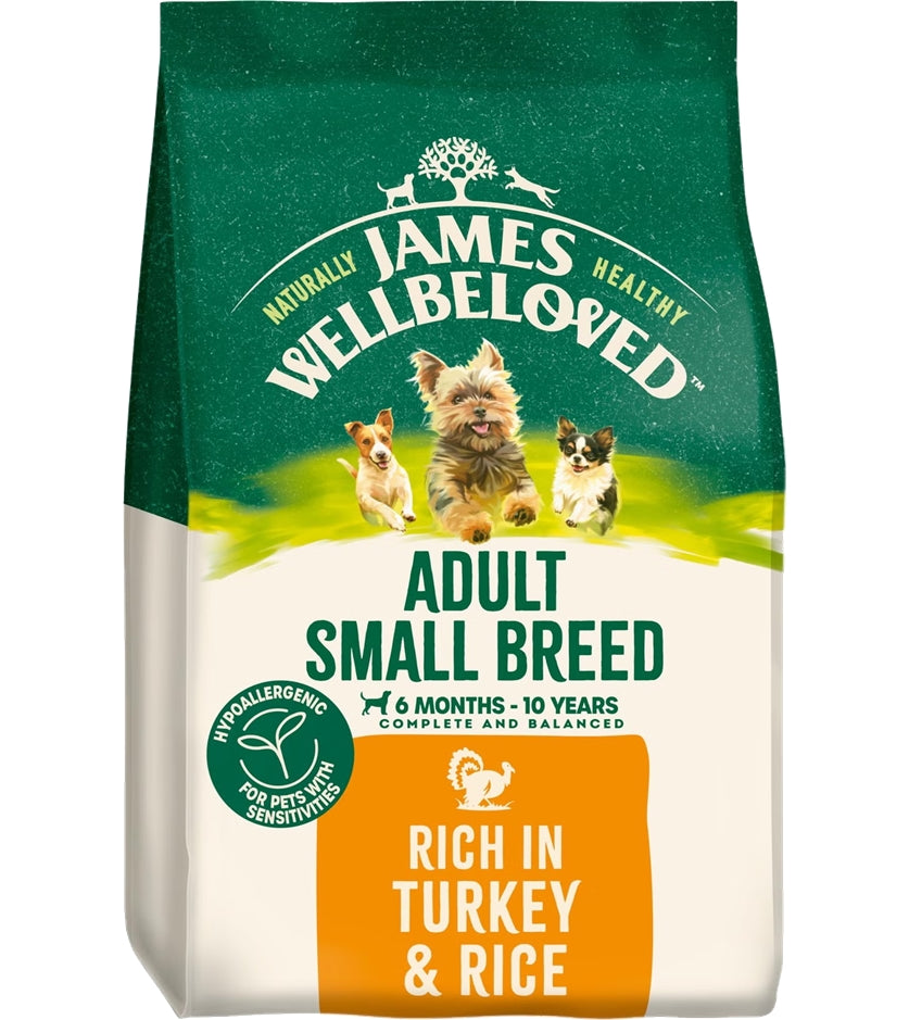 James Wellbeloved - Small Breed Dog Food - Turkey & Rice - Buy Online SPR Centre UK