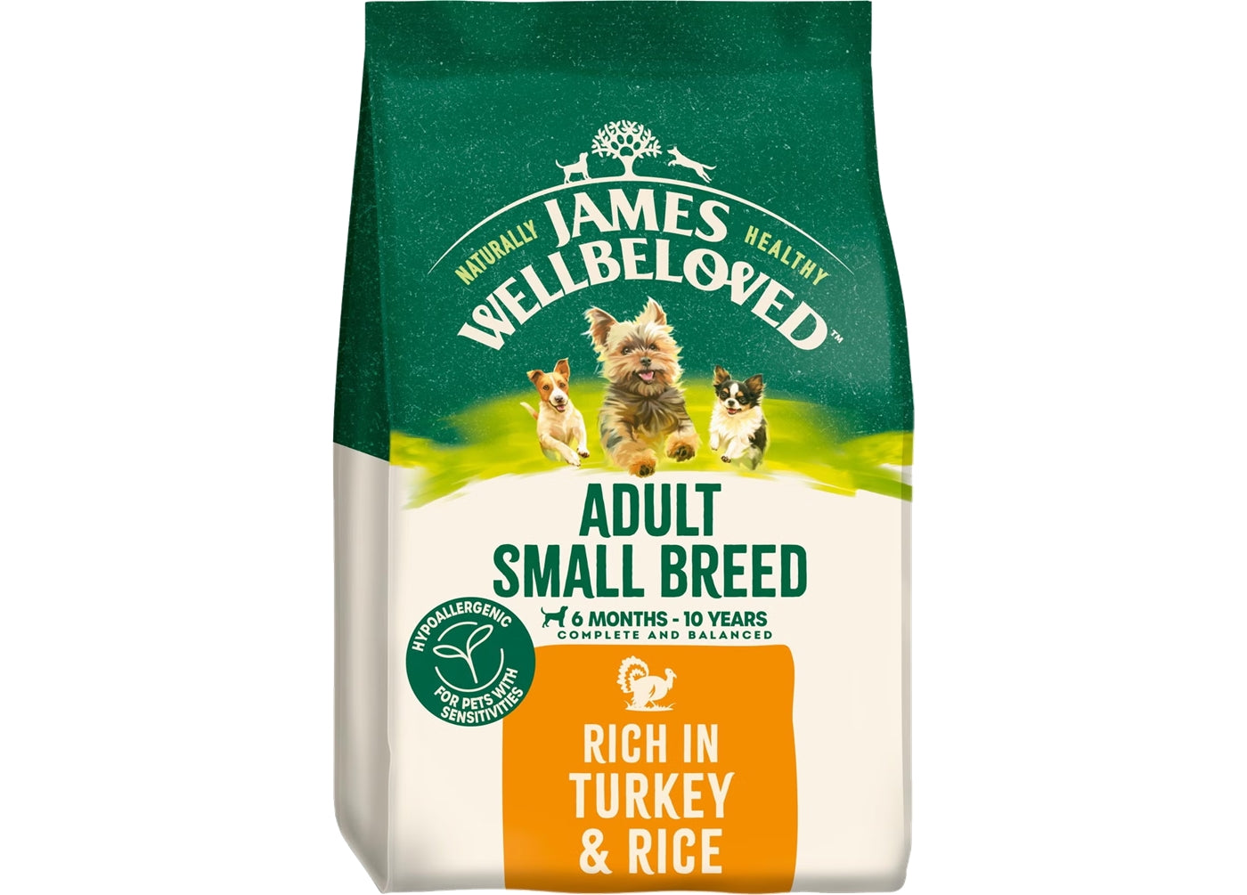 James Wellbeloved - Small Breed Dog Food - Turkey & Rice - Buy Online SPR Centre UK
