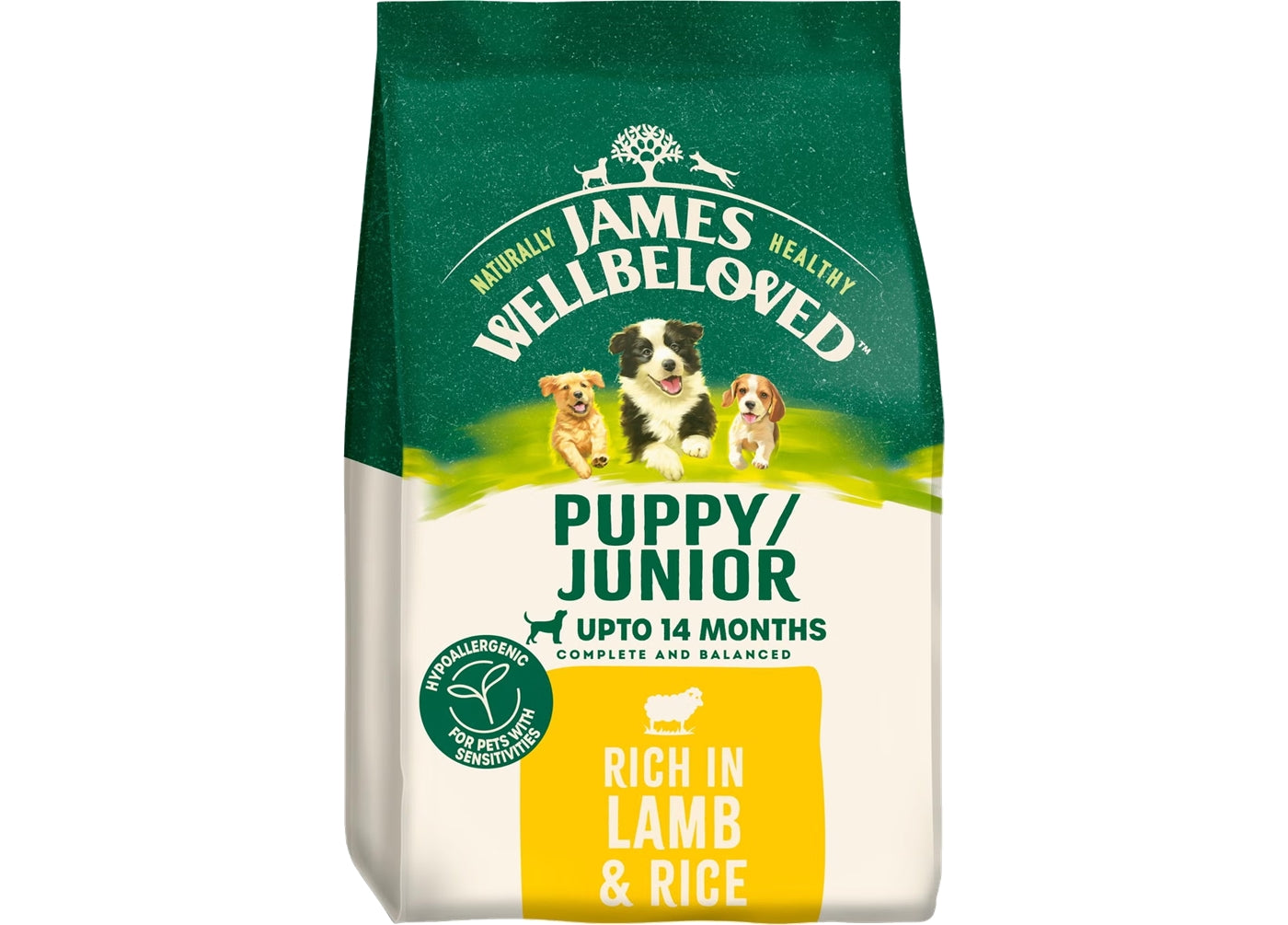James Wellbeloved - Puppy/Junior Lamb & Rice Dog Food 2kg - Buy Online SPR Centre UK