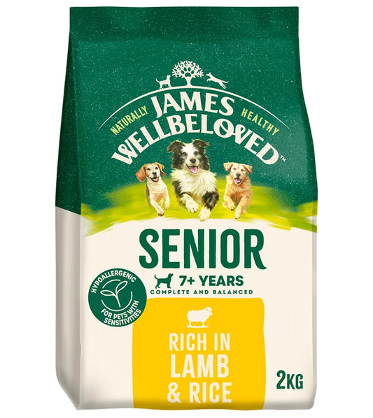 James Wellbeloved Senior Dog Food - Lamb & Rice 2kg - Buy Online SPR Centre UK