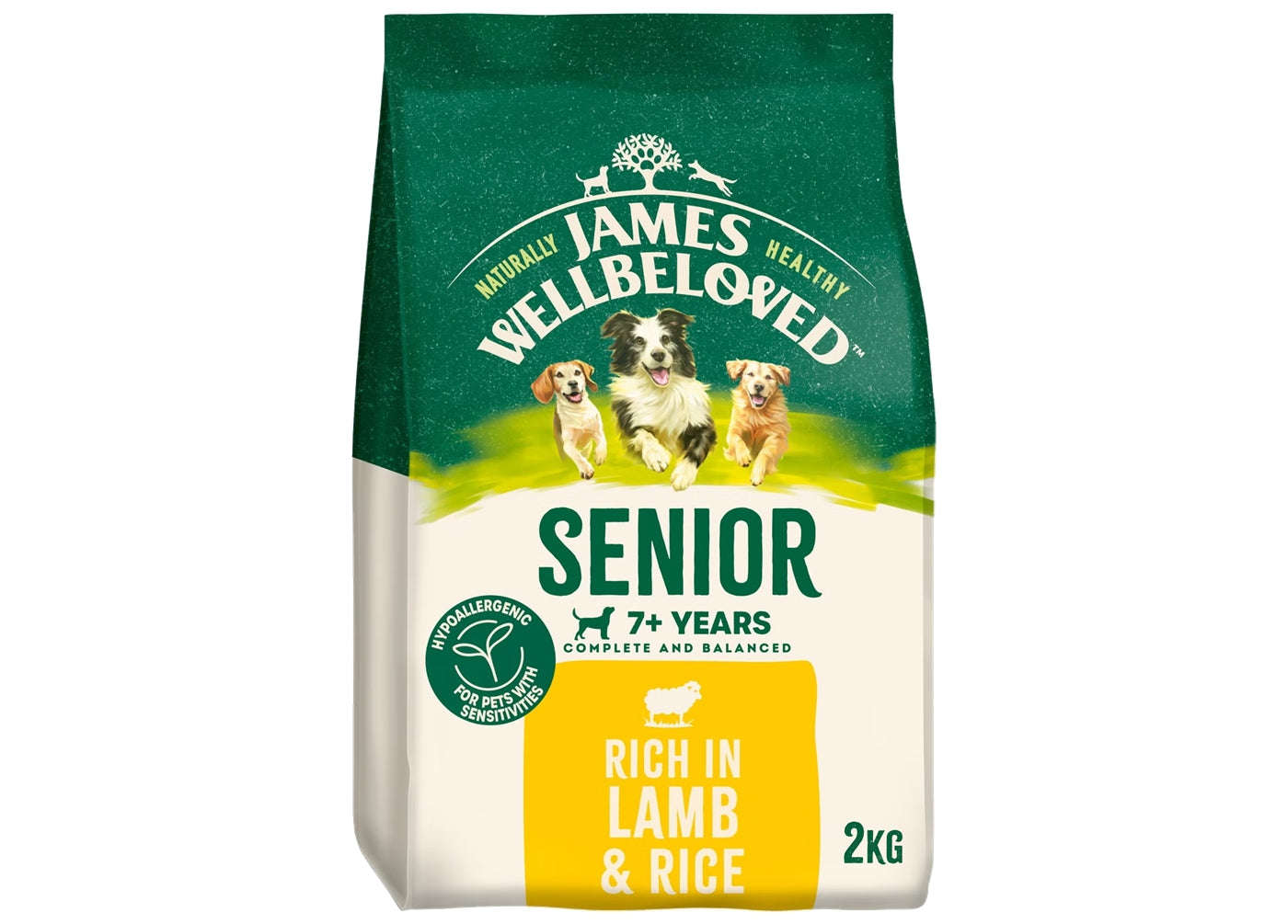 James Wellbeloved Senior Dog Food - Lamb & Rice 2kg - Buy Online SPR Centre UK