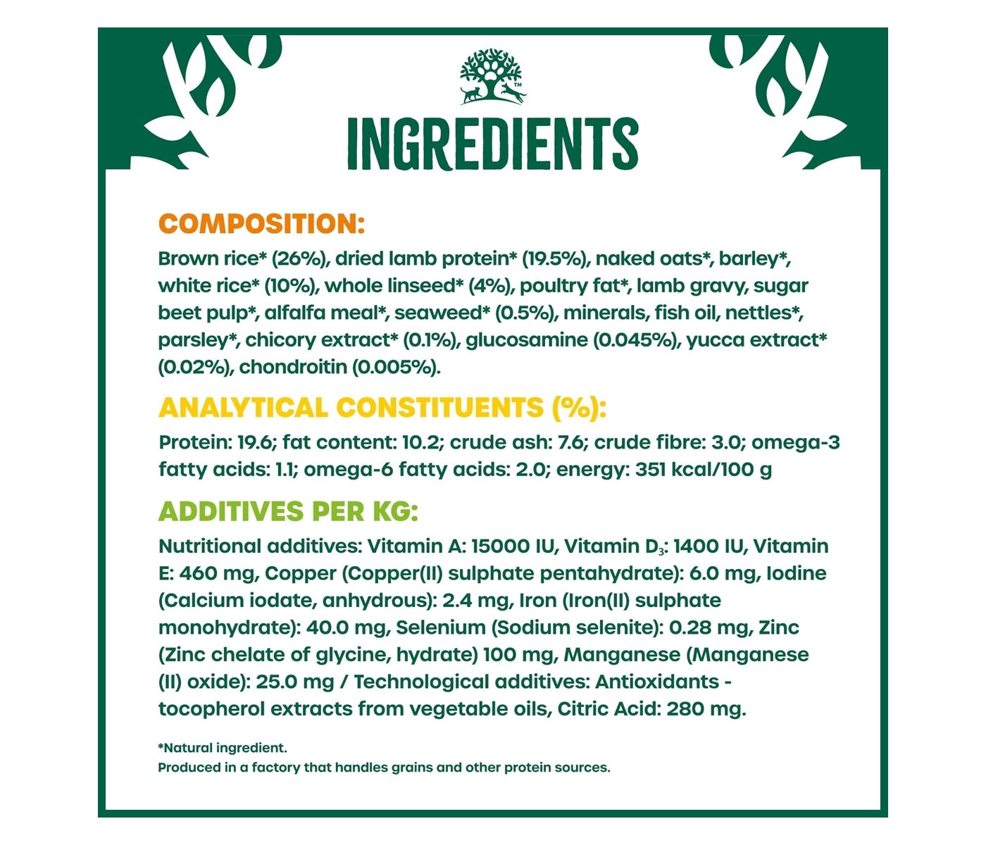 James Wellbeloved Senior Dog Food - Lamb & Rice 2kg - Buy Online SPR Centre UK