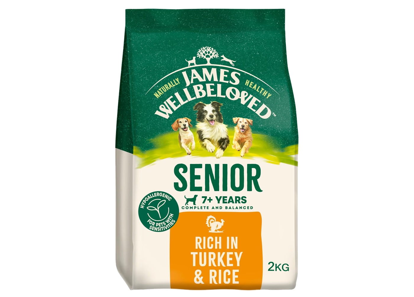 James Wellbeloved Senior Dog Food - Turkey & Rice - Buy Online SPR Centre UK