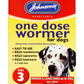 Johnson's - One Dose Wormer for Larger Dogs 8-40kg - Buy Online SPR Centre UK