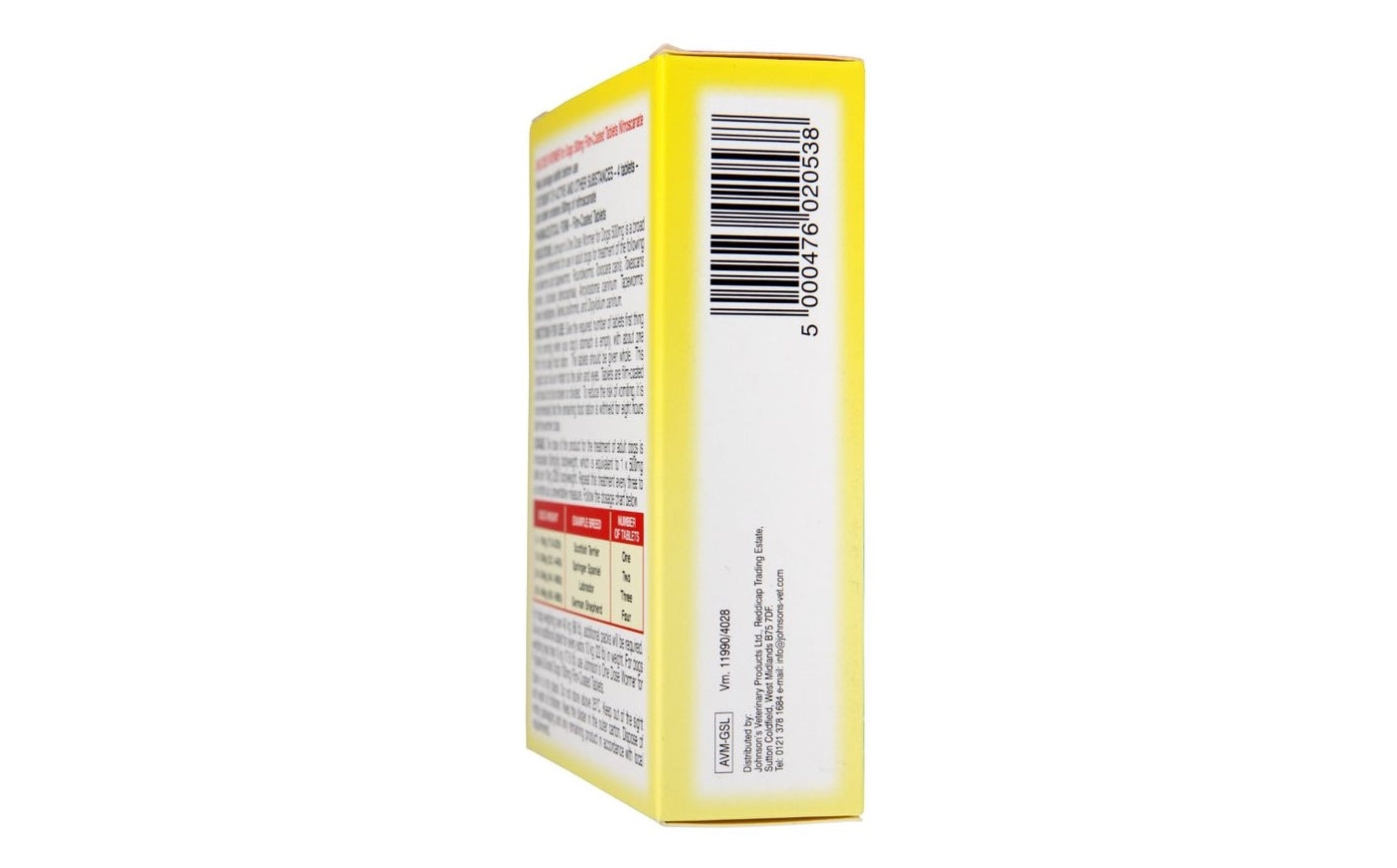 Johnson's - One Dose Wormer for Larger Dogs 8-40kg - Buy Online SPR Centre UK
