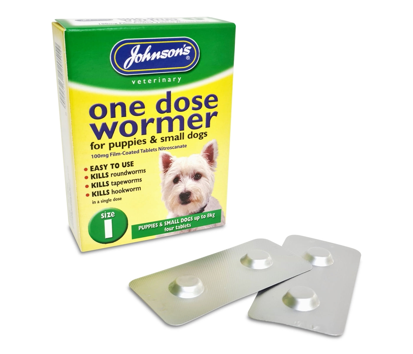 Johnson's - One Dose Wormer for Puppies & Small Dogs - Buy Online SPR Centre UK