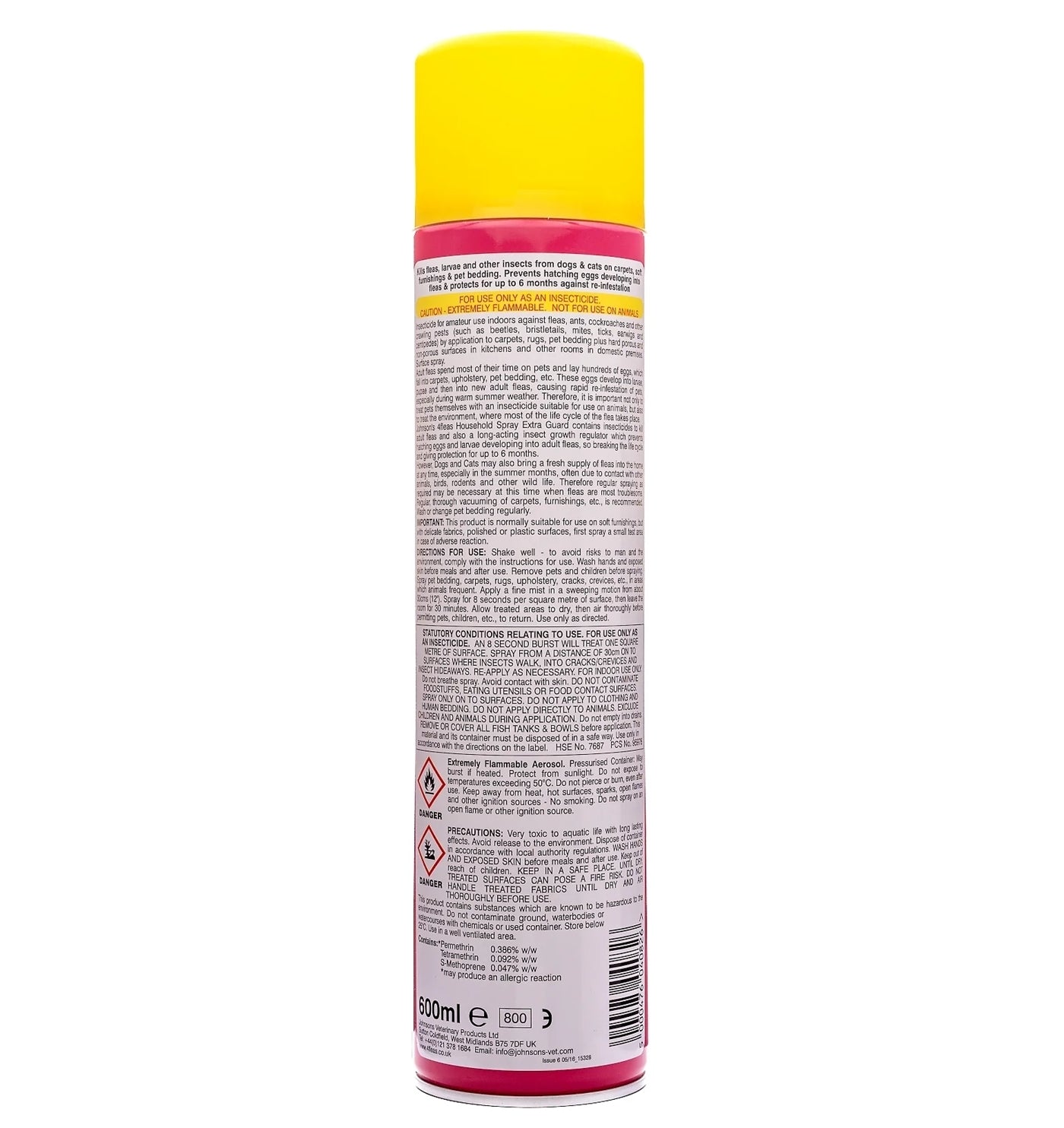 Johnson's - 4fleas Household Spray ‘Extra Guard’ (with I.G.R.)