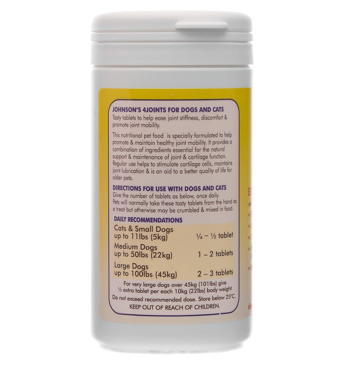 Johnson's - 4Joints Extra Strength Tablets - Buy Online SPR Centre UK
