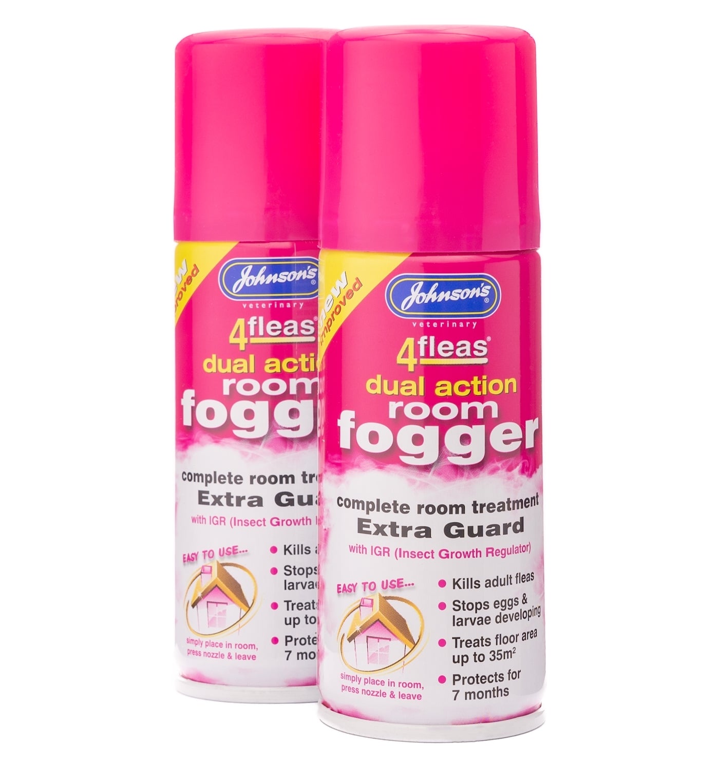 Johnson's 4fleas Room Fogger (Twin Pack) - Buy Online SPR Centre UK