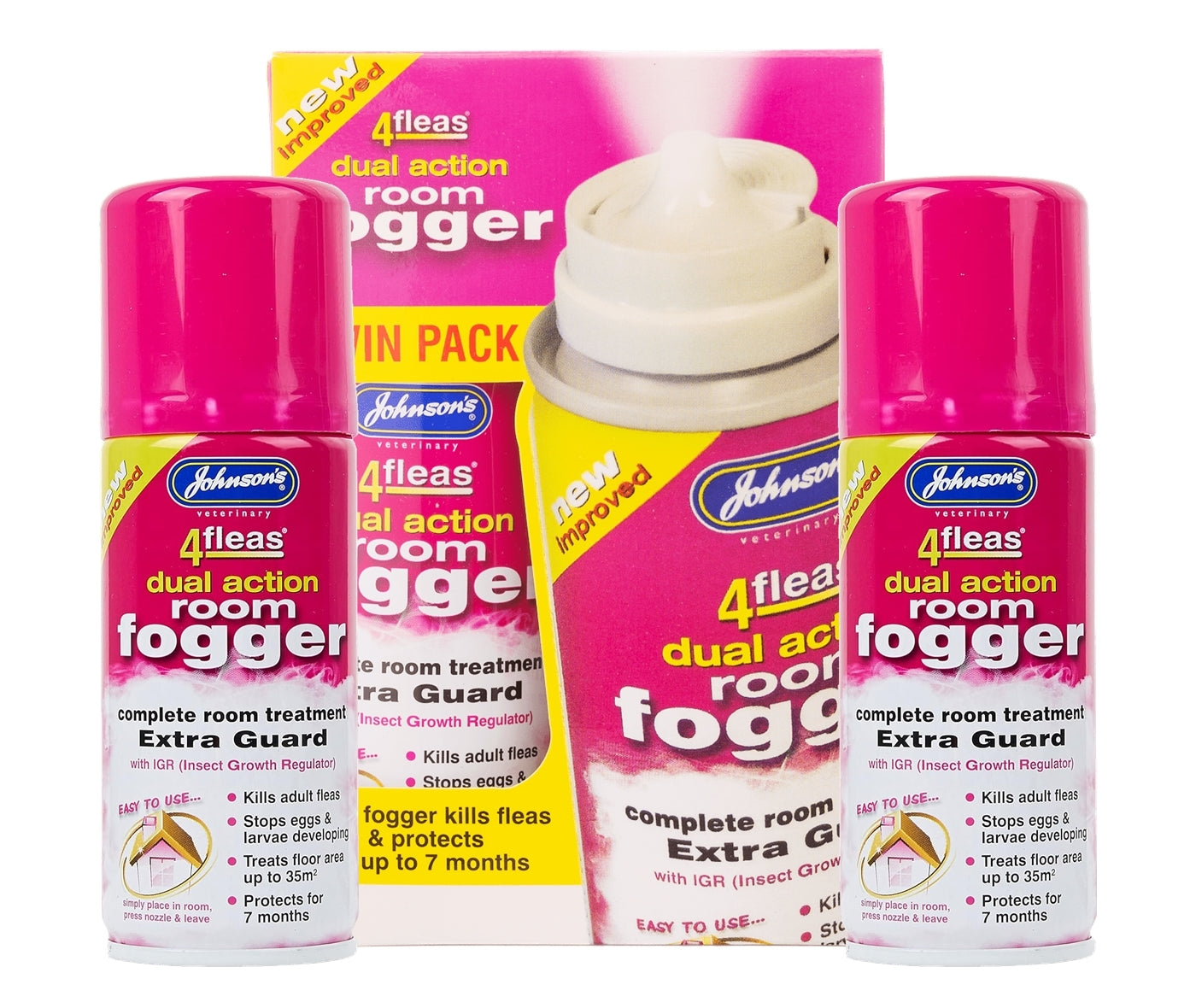 Johnson's 4fleas Room Fogger (Twin Pack) - Buy Online SPR Centre UK