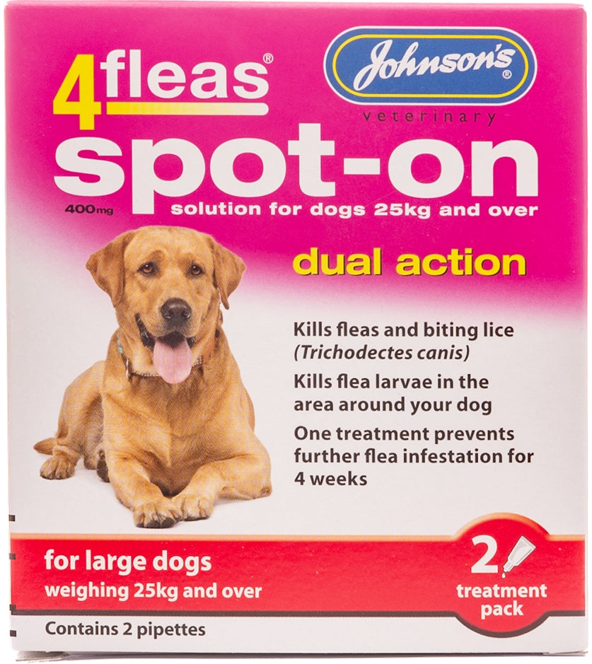 Johnson's 4fleas Spot-on for Large Dogs - Buy Online SPR Centre UK