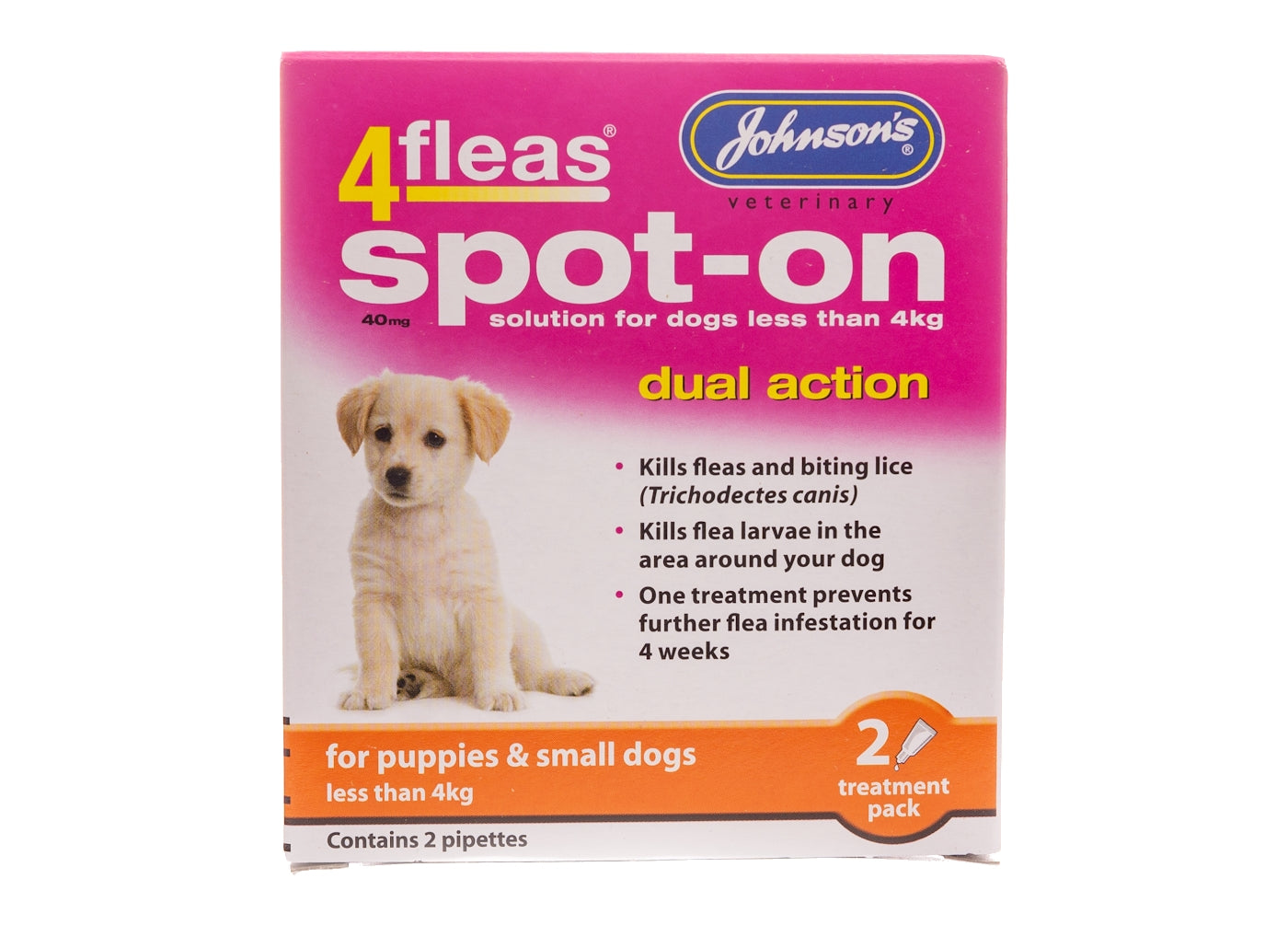 Johnson's 4fleas Spot-on for Puppies & Small Dogs - Buy Online SPR Centre UK