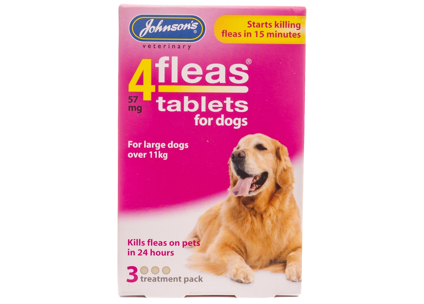 Johnson's 4fleas Tablets for Large Dogs - 3 x tablets - Buy Online SPR Centre UK