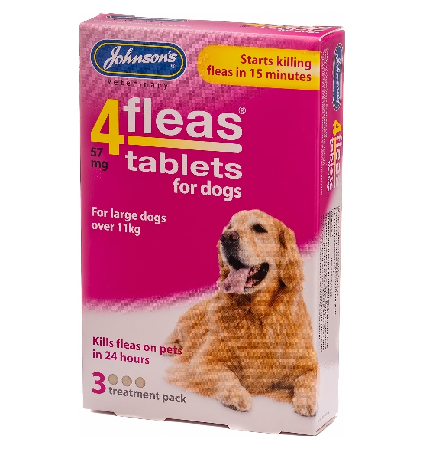 Johnson's 4fleas Tablets for Large Dogs - 3 x tablets - Buy Online SPR Centre UK